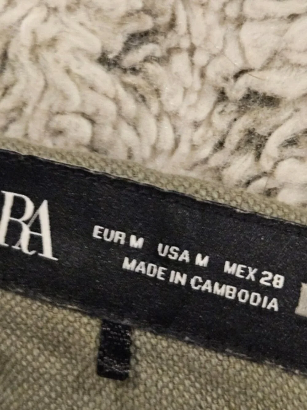 Zara SZ M Olive Green Linen Blend Wide Straight Leg Pants Hip Pockets